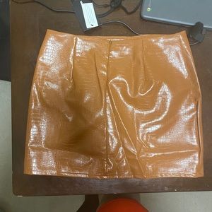 Leather skirt